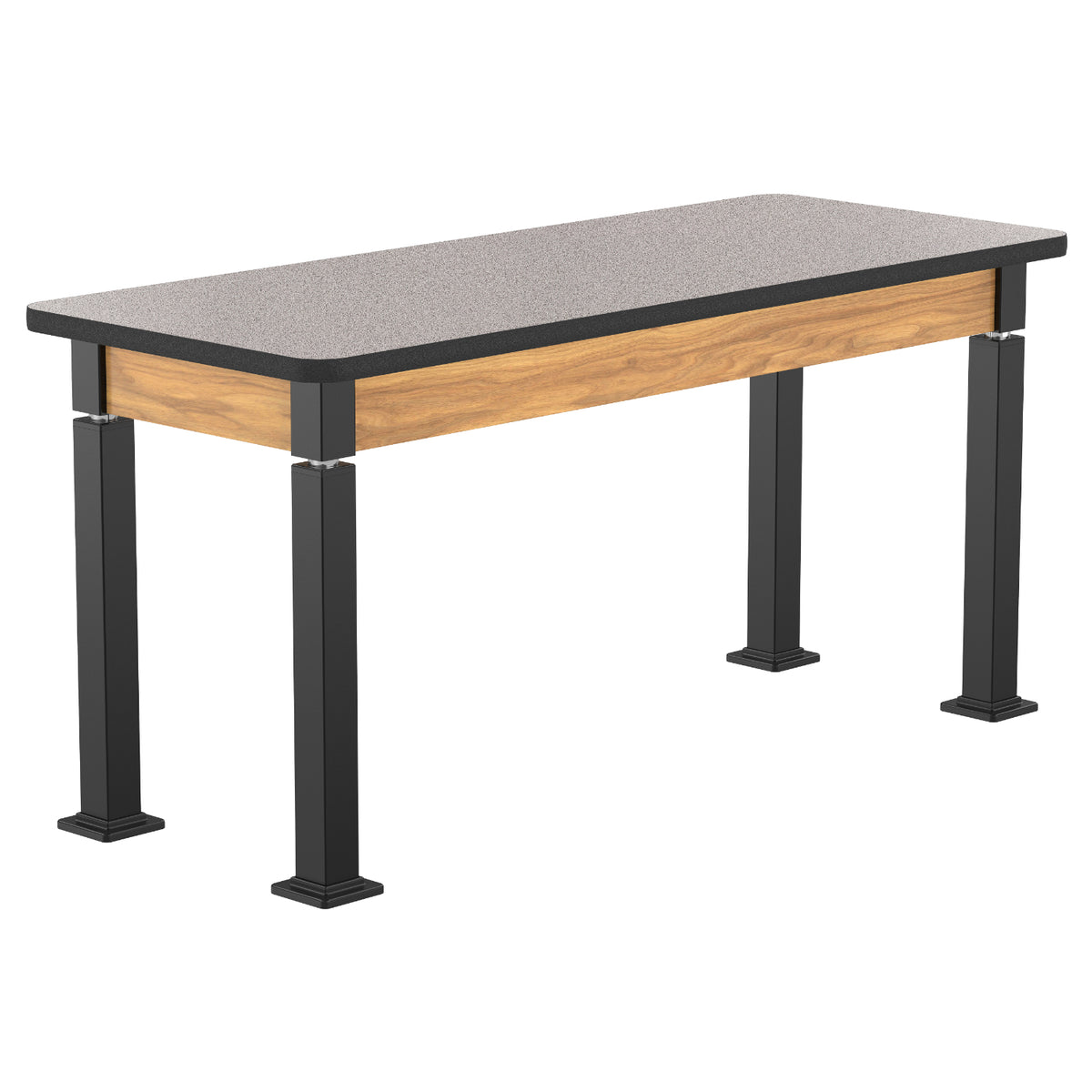 Adjustable Height Wood Frame Science Lab Table, Supreme High Pressure Laminate Top with MDF Core and Protect Edge