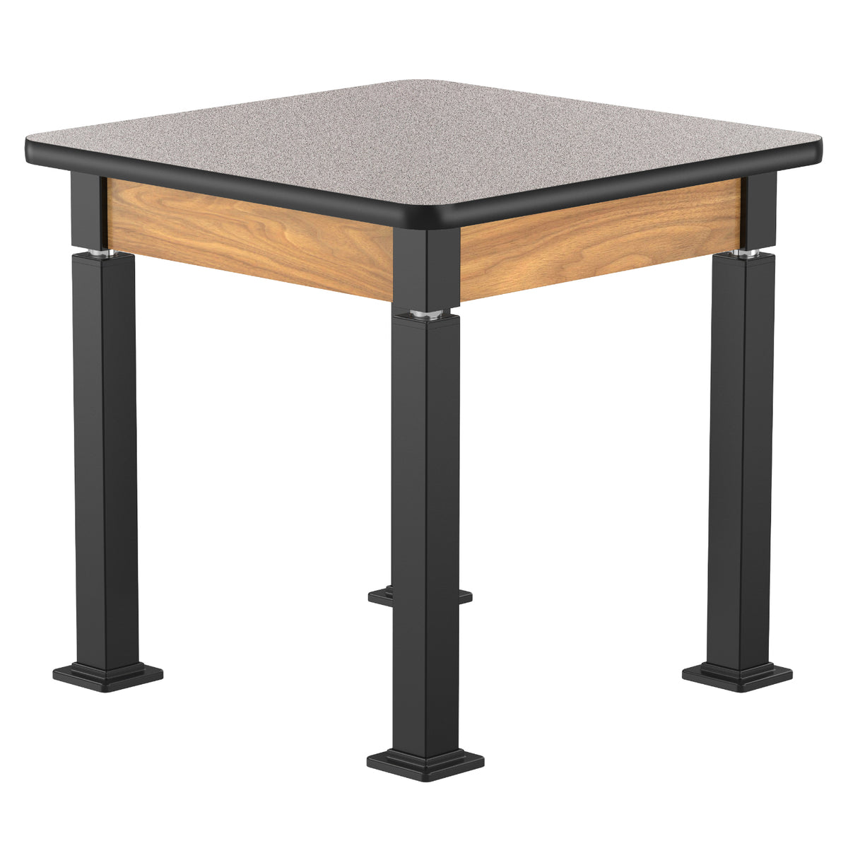 Adjustable Height Wood Frame Science Lab Table, High Pressure Laminate Top with Particleboard Core and T-Mold Edge