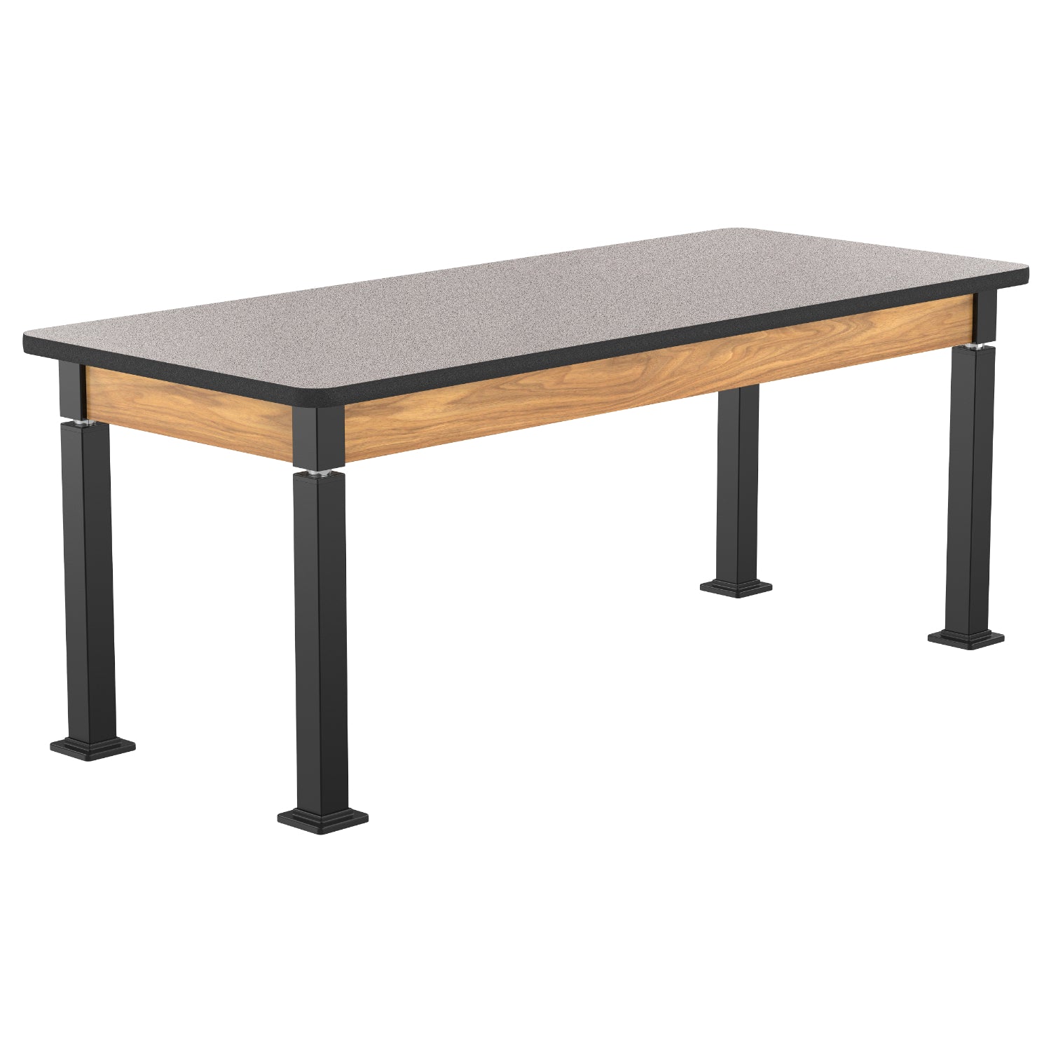 Adjustable Height Wood Frame Science Lab Table, Supreme High Pressure Laminate Top with MDF Core and Protect Edge