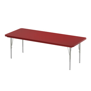 Correll Commercial Blow-Molded Plastic Adjustable Height Activity Table, Rectangle, 30" x 60"