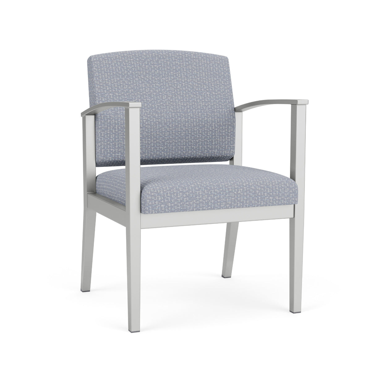 Amherst Steel Collection Reception Seating, Guest Chair, 300 lb Capacity, Designer Fabric Upholstery, FREE SHIPPING