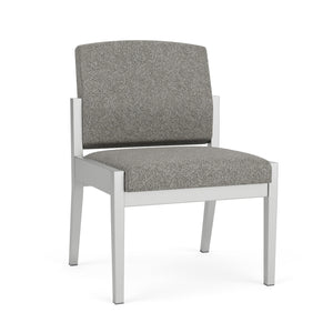 Amherst Steel Collection Reception Seating, Armless Guest Chair, Standard Fabric Upholstery, FREE SHIPPING