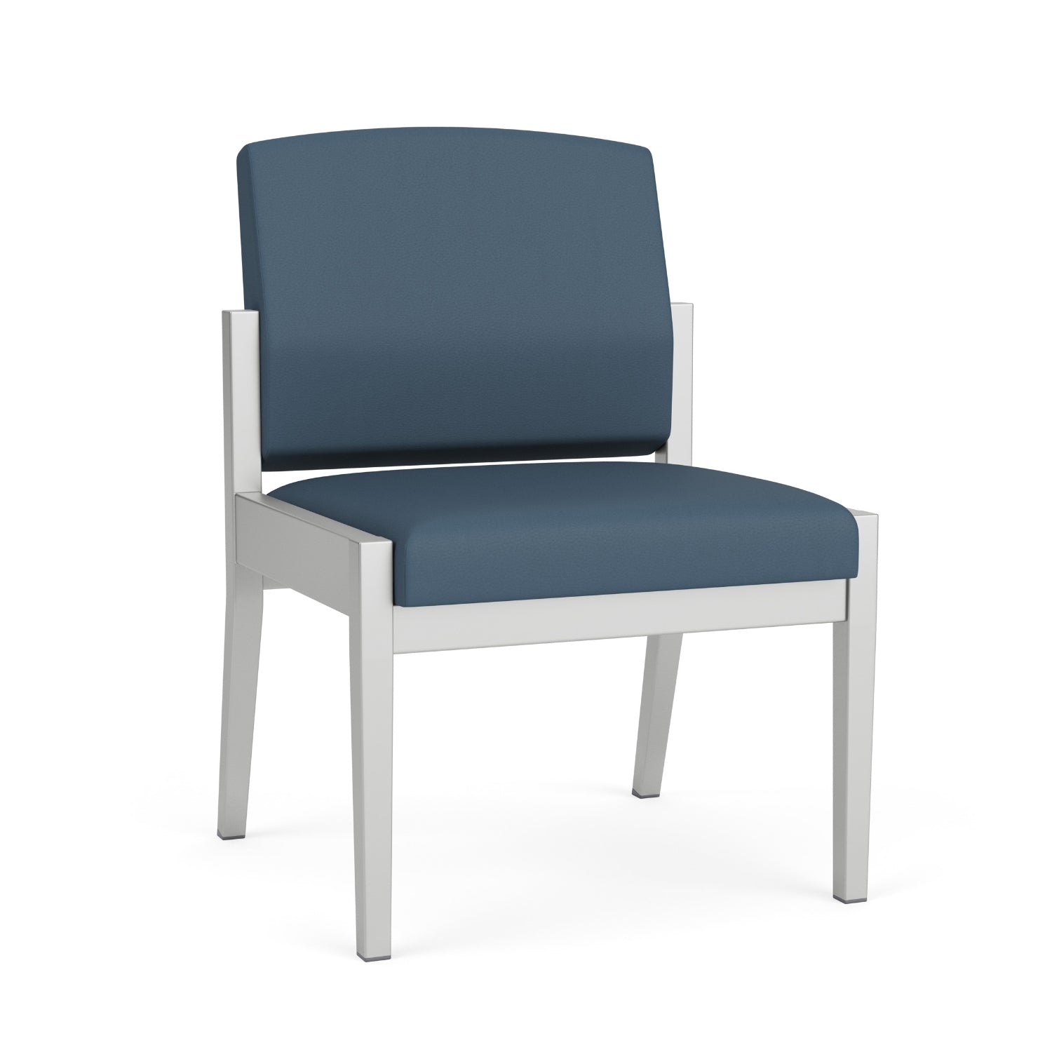 Amherst Steel Collection Reception Seating, Armless Guest Chair, Standard Vinyl Upholstery, FREE SHIPPING