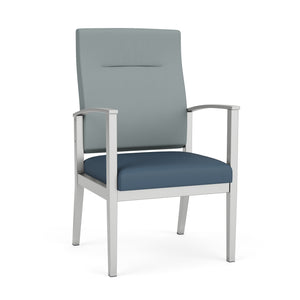 Amherst Steel Collection Reception Seating, Patient Chair, High Back, Standard Vinyl Upholstery, FREE SHIPPING
