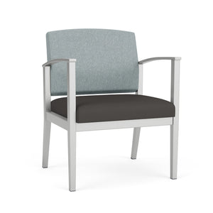 Amherst Steel Collection Reception Seating, Oversize Guest Chair, 400 lb Capacity, Healthcare Vinyl Upholstery, FREE SHIPPING