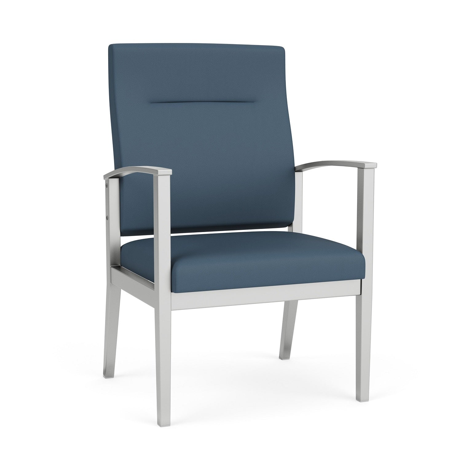 Amherst Steel Collection Reception Seating, Patient Oversize Chair, High Back, Standard Vinyl Upholstery, FREE SHIPPING
