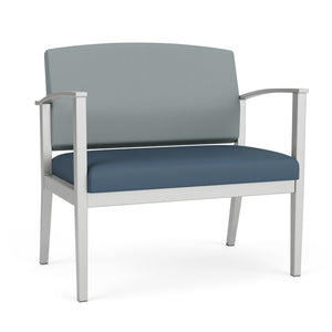 Amherst Steel Collection Reception Seating, Bariatric Chair, 750 lb Capacity, Standard Vinyl Upholstery, FREE SHIPPING