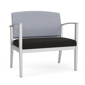 Amherst Steel Collection Reception Seating, Bariatric Chair, 750 lb Capacity, Designer Fabric Upholstery, FREE SHIPPING