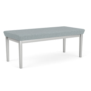Amherst Steel Collection Reception Seating, 2 Seat Bench, Healthcare Vinyl Upholstery, FREE SHIPPING