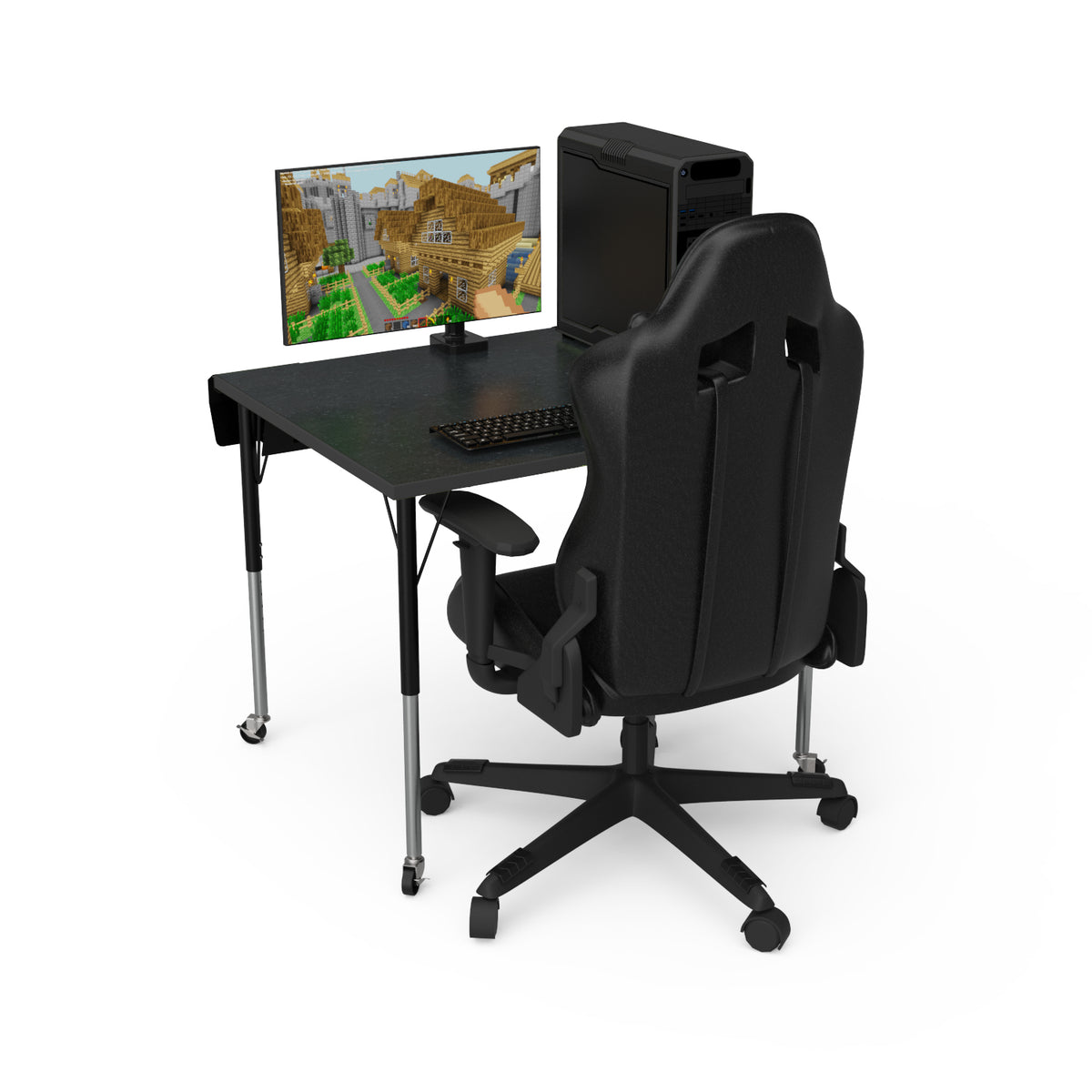 Aspire Esports Desk with Casters, 36" W, FREE SHIPPING