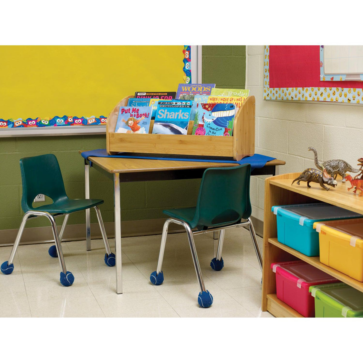 Bamboo Book Display Rack