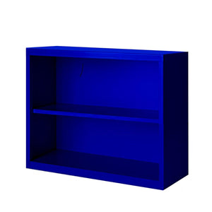 Herculite Metal Bookcase with 1 Adjustable Shelf, 36" W x 13" D x 30" H