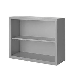 Herculite Metal Bookcase with 1 Adjustable Shelf, 36" W x 13" D x 30" H