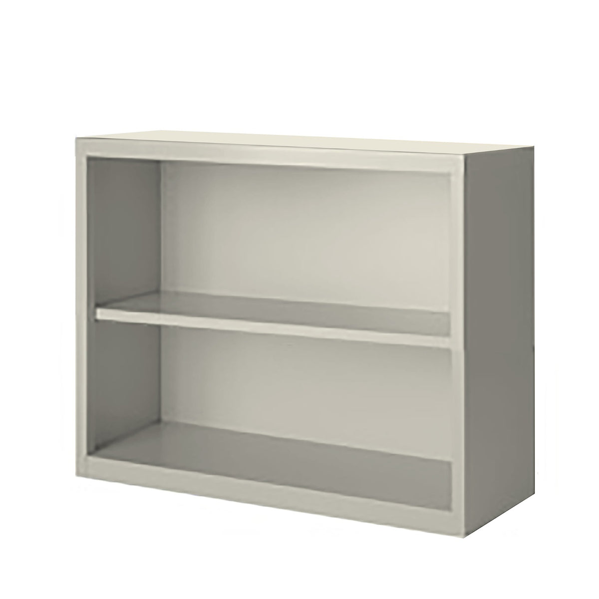 Herculite Metal Bookcase with 1 Adjustable Shelf, 36" W x 13" D x 30" H