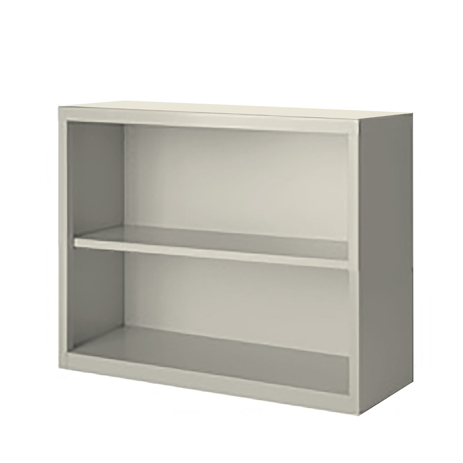 Herculite Metal Bookcase with 1 Adjustable Shelf, 36" W x 13" D x 30" H