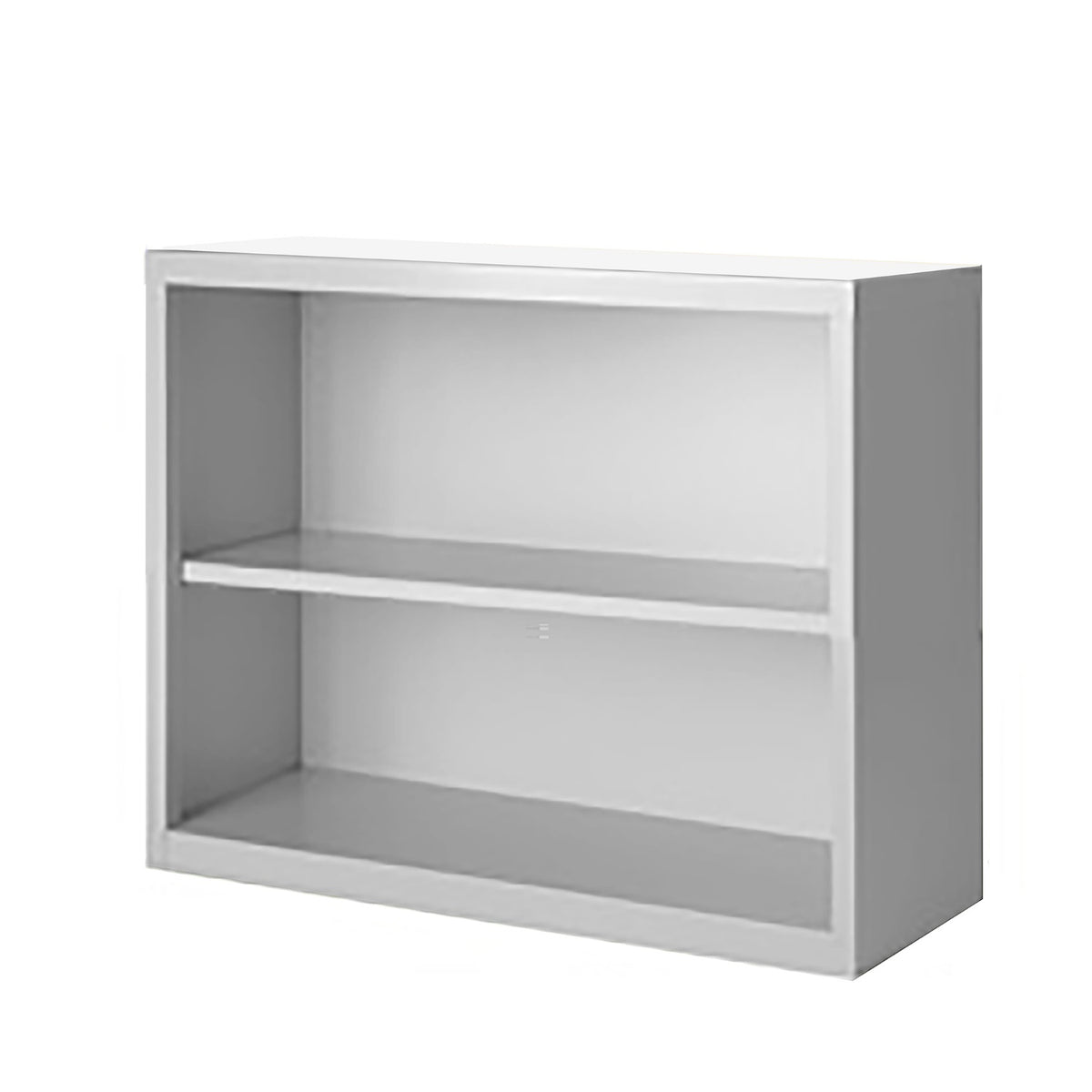 Herculite Metal Bookcase with 1 Adjustable Shelf, 36" W x 13" D x 30" H
