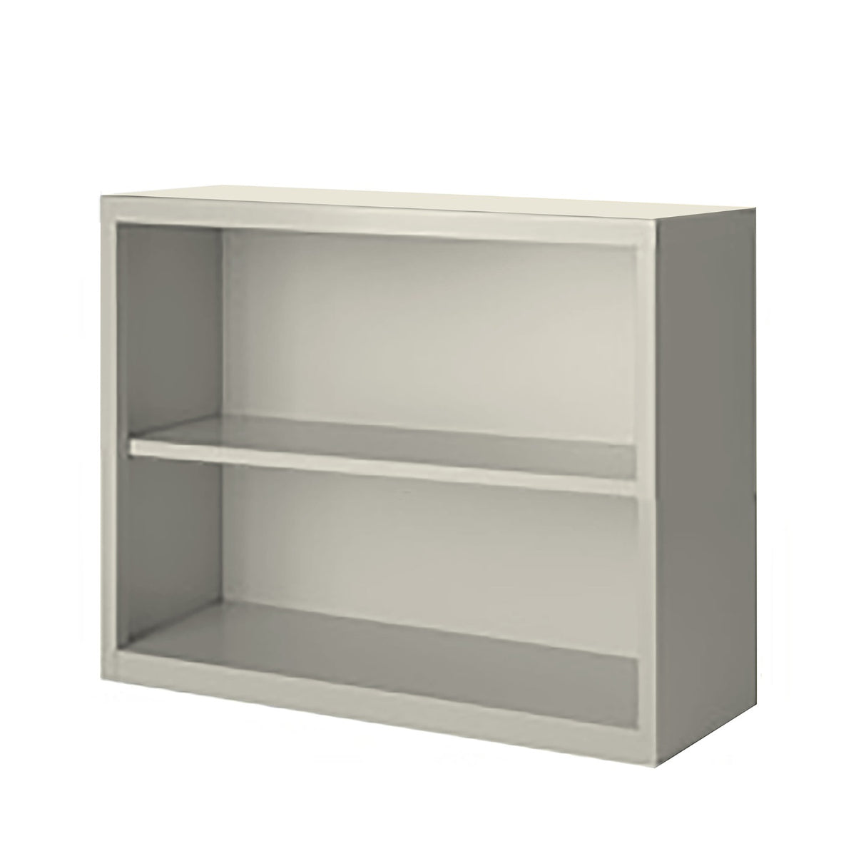 Herculite Metal Bookcase with 1 Adjustable Shelf, 36" W x 18" D x 30" H