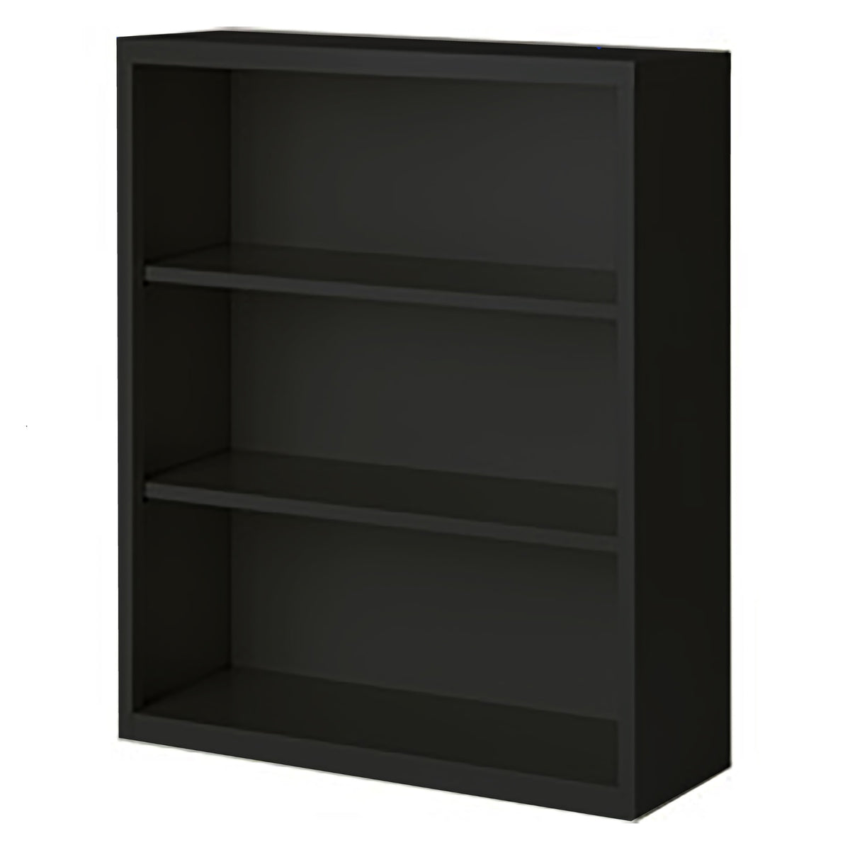 Herculite Metal Bookcase with 2 Adjustable Shelves, 36" W x 18" D x 42" H