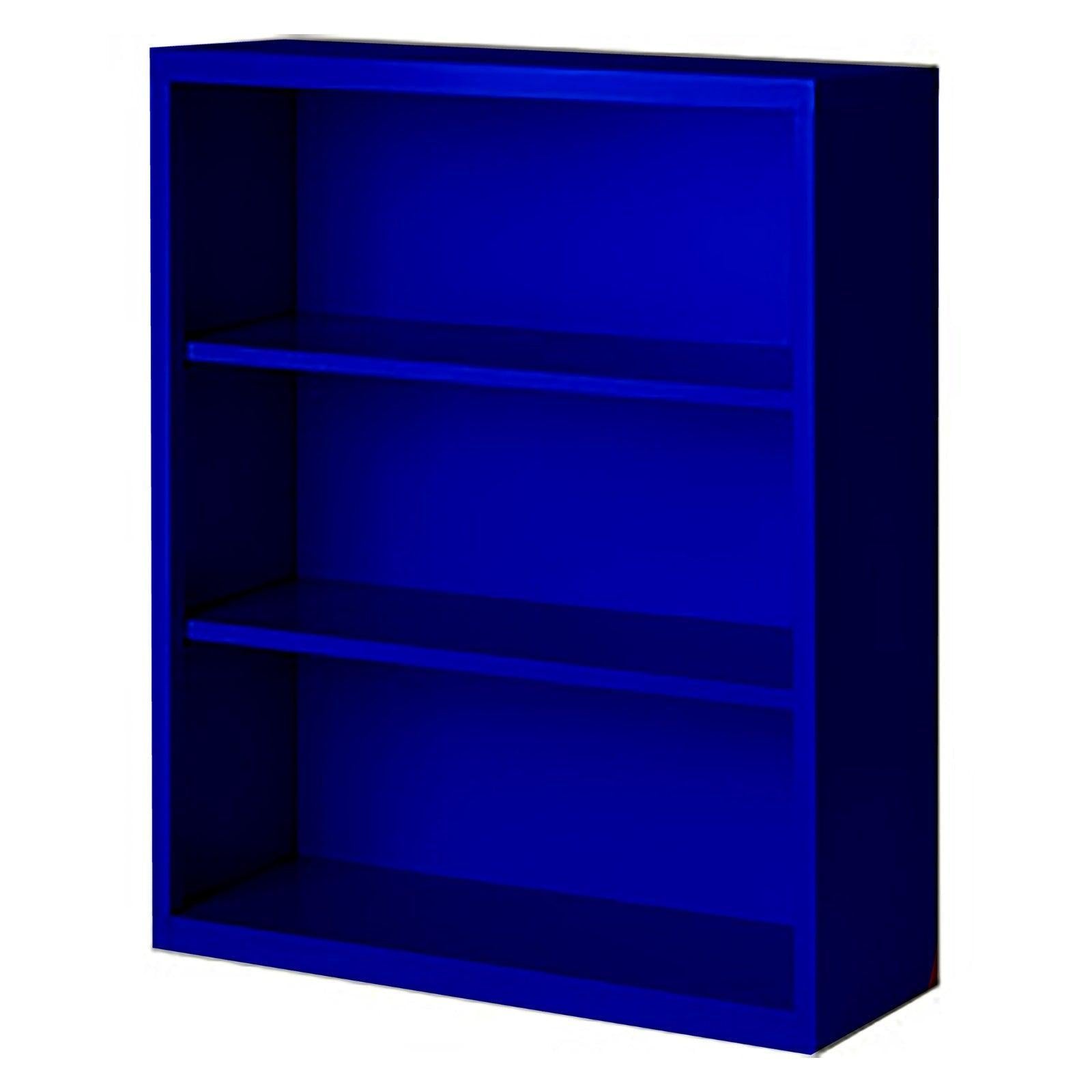 Herculite Metal Bookcase with 2 Adjustable Shelves, 36" W x 18" D x 42" H