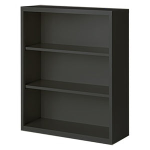 Herculite Metal Bookcase with 2 Adjustable Shelves, 36" W x 18" D x 42" H