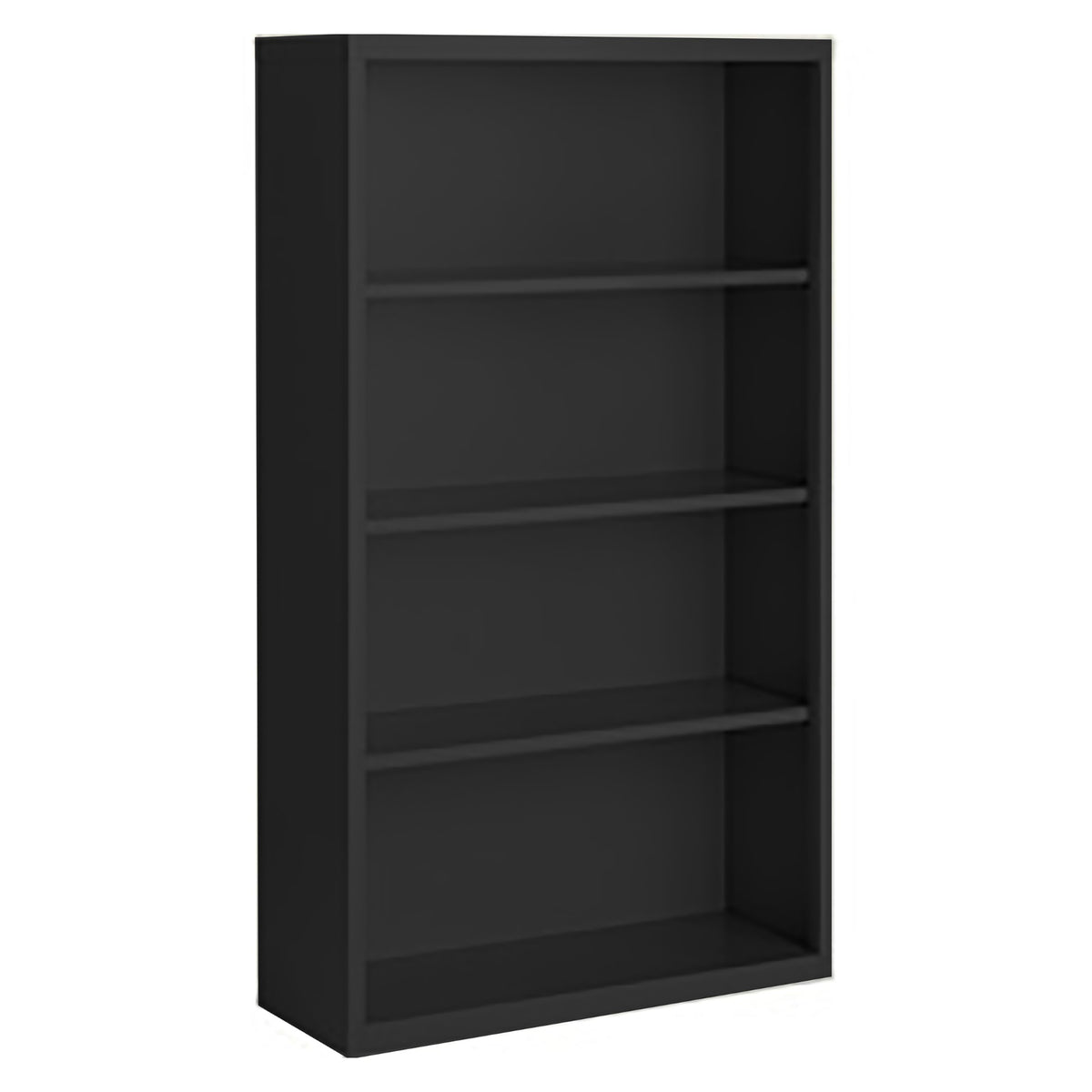 Herculite Metal Bookcase with 3 Adjustable Shelves, 36" W x 13" D x 52" H