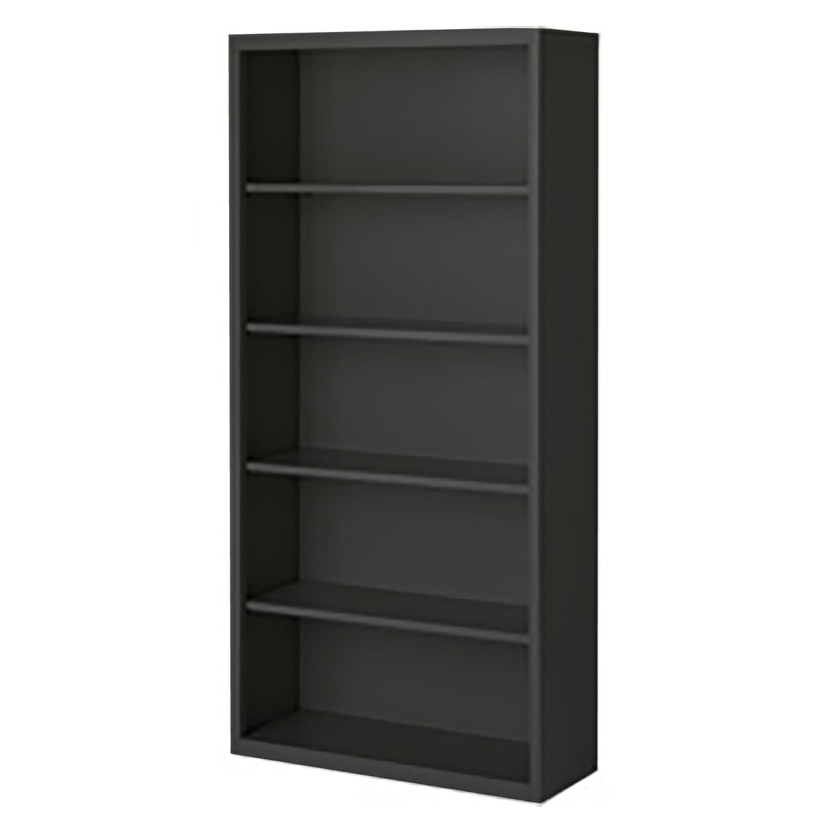Herculite Metal Bookcase with 4 Adjustable Shelves, 36" W x 19" D x 72" H