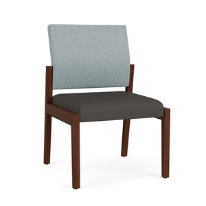 Brooklyn Collection Reception Seating, Armless Guest Chair, Healthcare Vinyl Upholstery, FREE SHIPPING