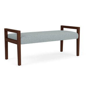 Brooklyn Collection Reception Seating, 2 Seat Bench, Healthcare Vinyl Upholstery, FREE SHIPPING