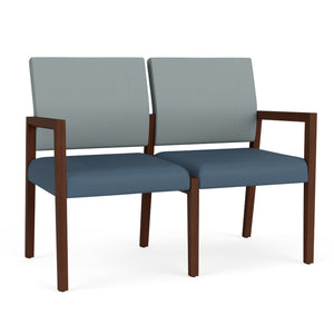 Brooklyn Collection Reception Seating, 2 Seat Sofa, Standard Vinyl Upholstery, FREE SHIPPING