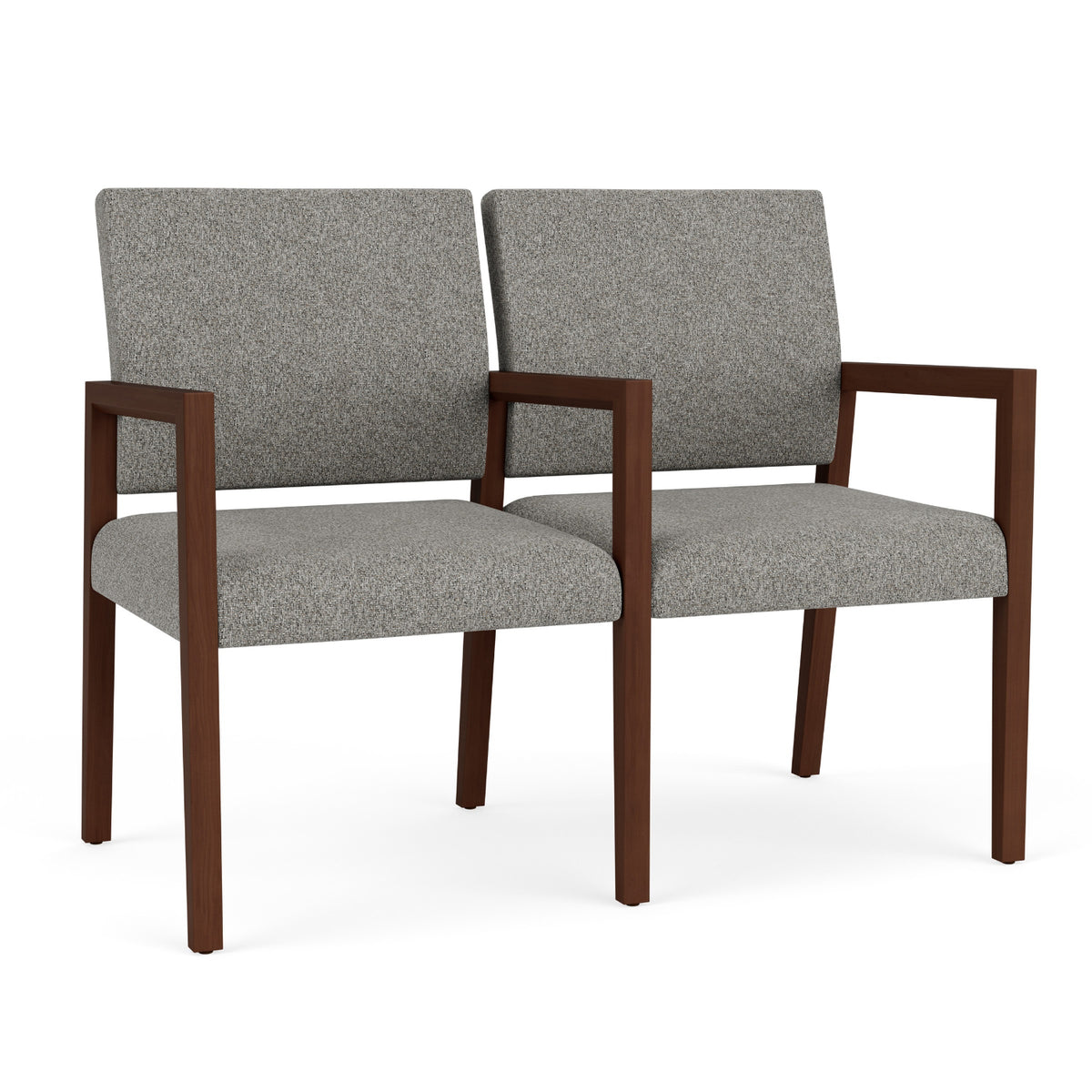 Brooklyn Collection Reception Seating, 2 Seats with Center Arm, Standard Fabric Upholstery, FREE SHIPPING