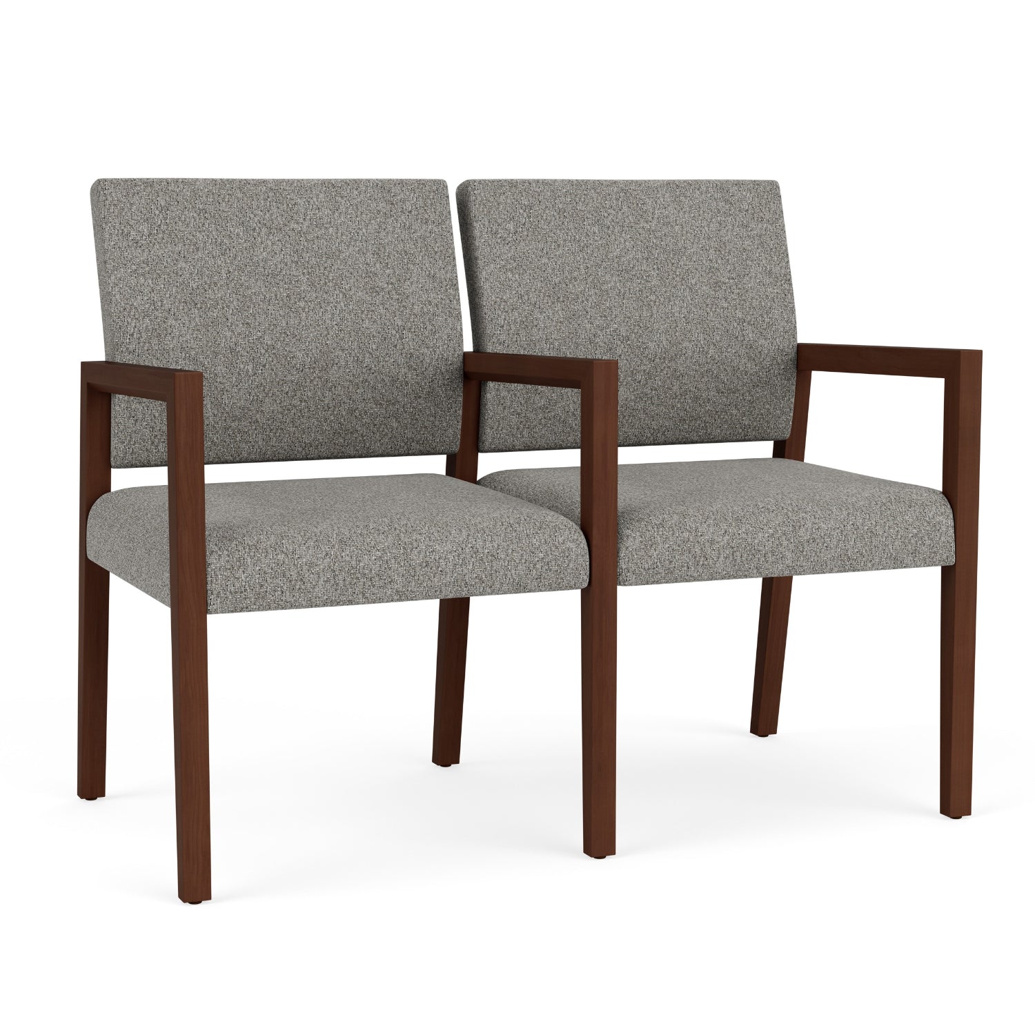 Brooklyn Collection Reception Seating, 2 Seats with Center Arm, Standard Fabric Upholstery, FREE SHIPPING