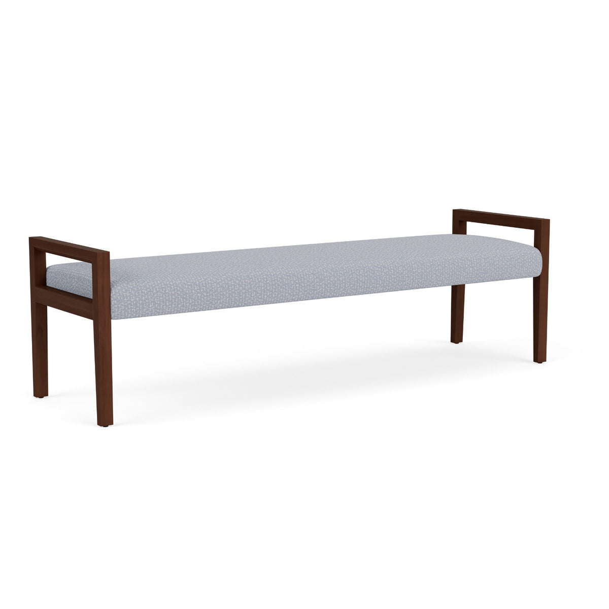 Brooklyn Collection Reception Seating, 3 Seat Bench, Designer Fabric Upholstery, FREE SHIPPING