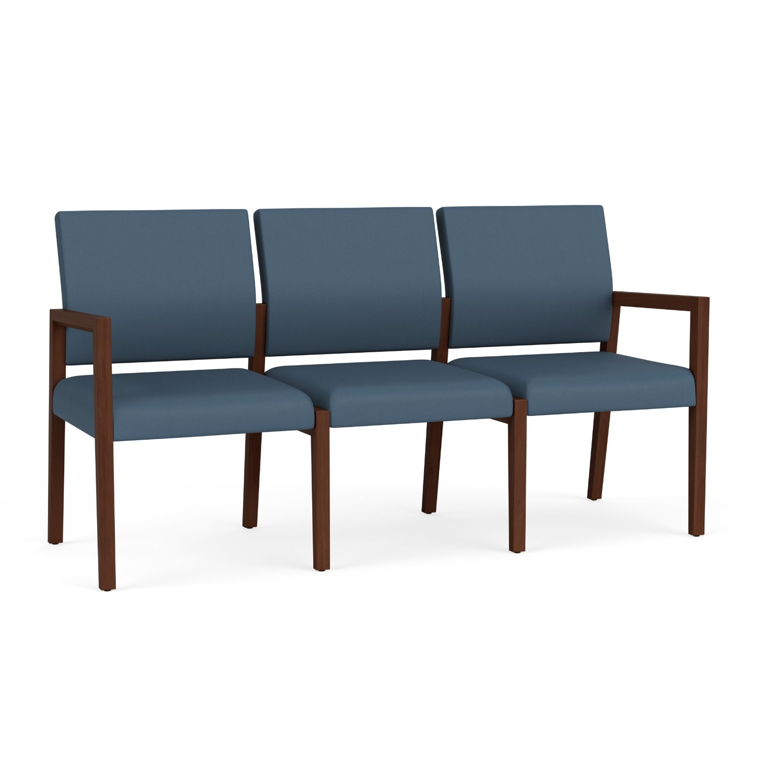 Brooklyn Collection Reception Seating, 3 Seat Sofa, Standard Vinyl Upholstery, FREE SHIPPING