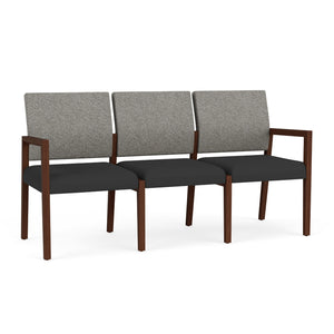 Brooklyn Collection Reception Seating, 3 Seat Sofa, Standard Fabric Upholstery, FREE SHIPPING