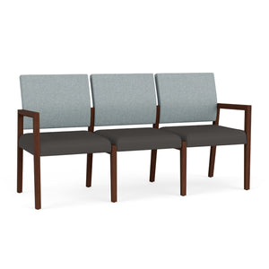Brooklyn Collection Reception Seating, 3 Seat Sofa, Healthcare Vinyl Upholstery, FREE SHIPPING