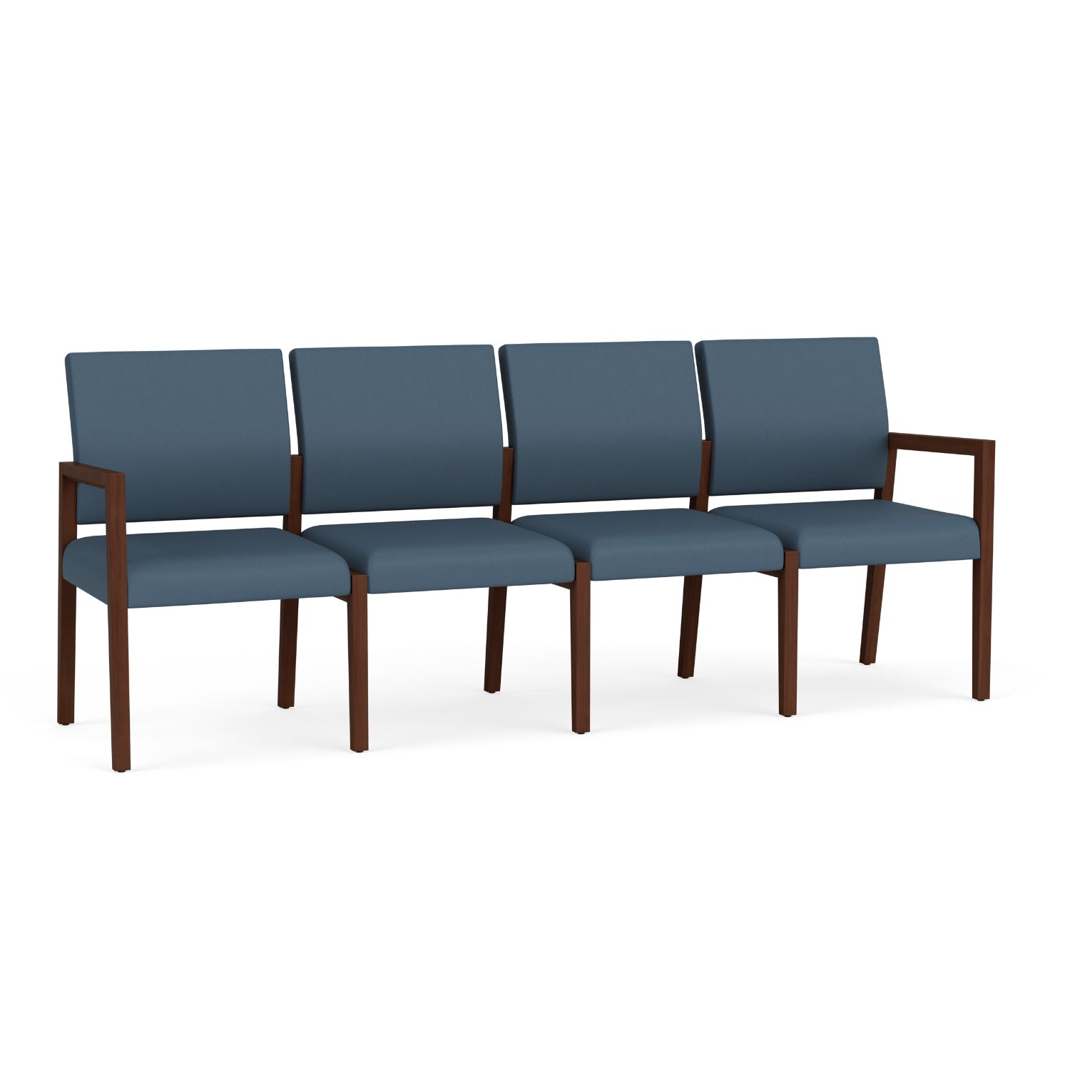 Brooklyn Collection Reception Seating, 4 Seat Sofa, Standard Vinyl Upholstery, FREE SHIPPING