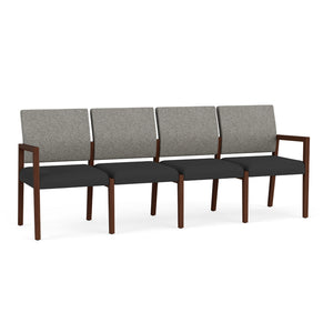 Brooklyn Collection Reception Seating, 4 Seat Sofa, Standard Fabric Upholstery, FREE SHIPPING