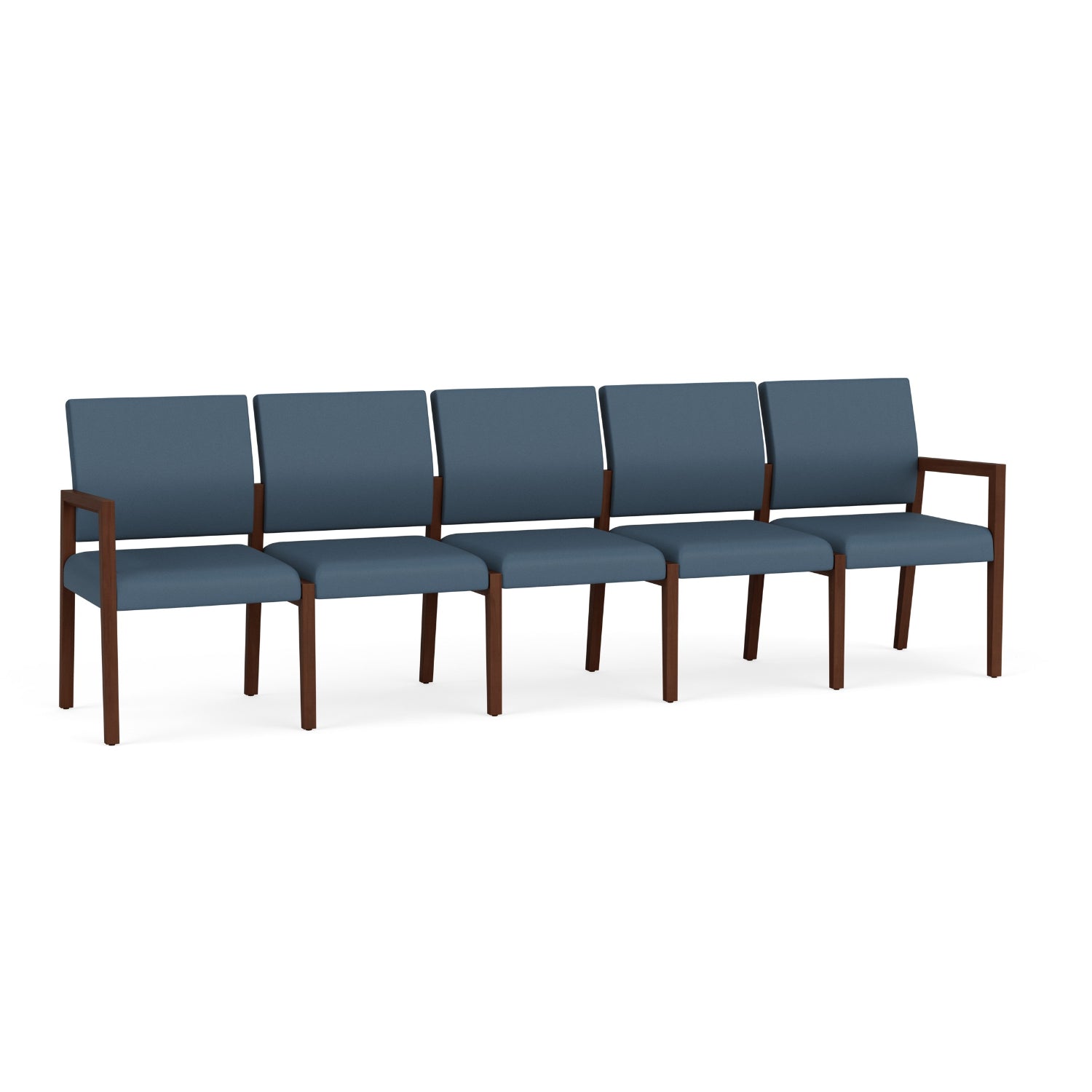 Brooklyn Collection Reception Seating, 5 Seat Sofa, Standard Vinyl Upholstery, FREE SHIPPING
