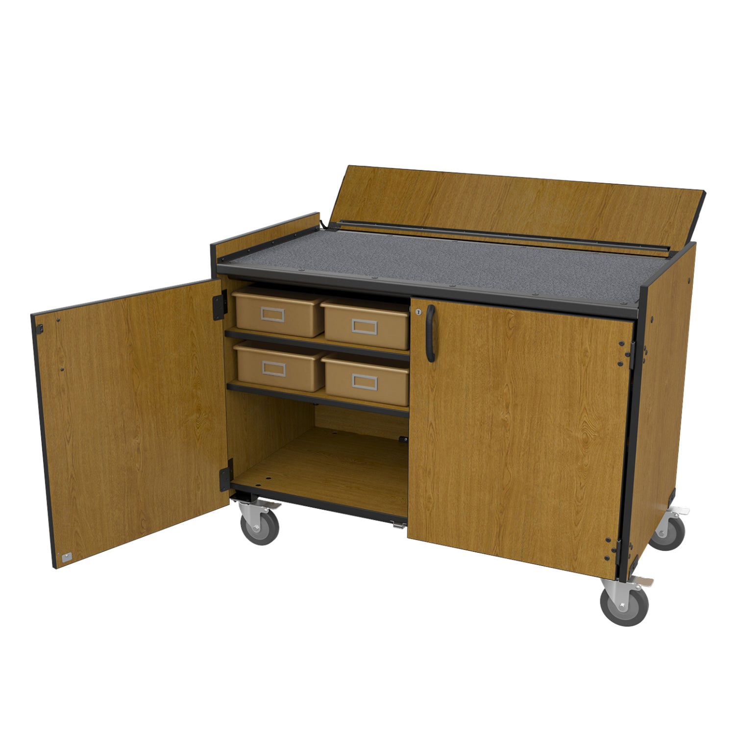 Bandstor™ Mobile Percussion Cart with Locking Doors