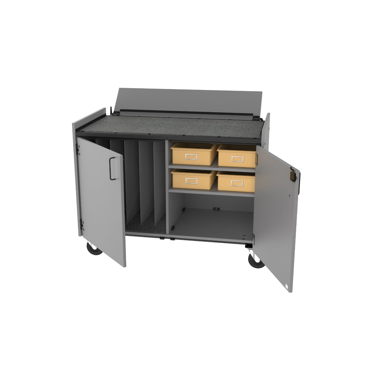 Bandstor™ Mobile Cymbal Cart with Locking Doors