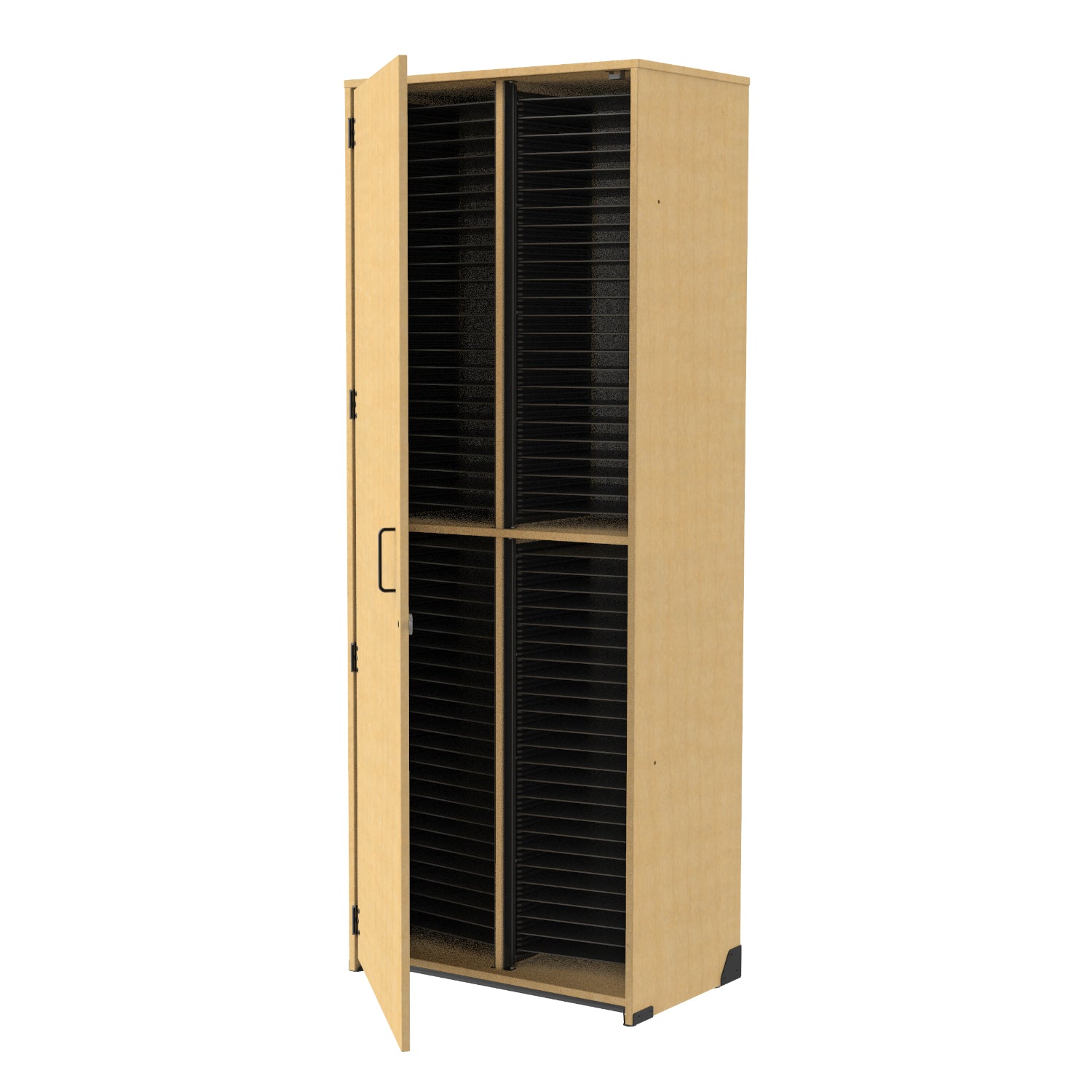 Bandstor™ Tall Band Folio Cabinet, 100 Shelves, Locking Door