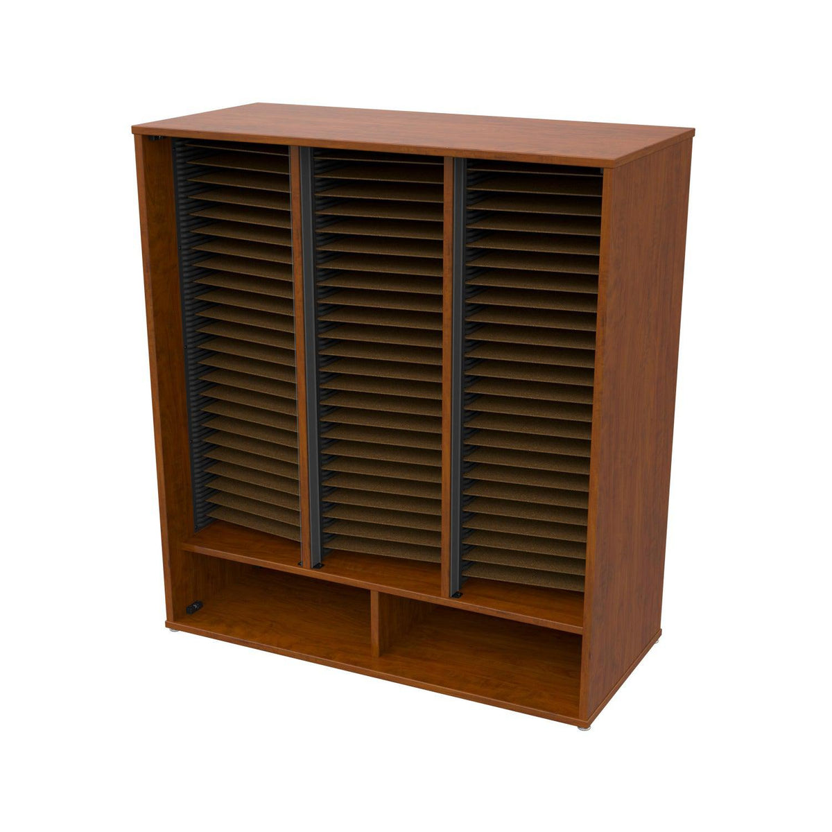 Bandstor™ 3 Compartment Band Folio Cabinet, 77 Shelves, No Door