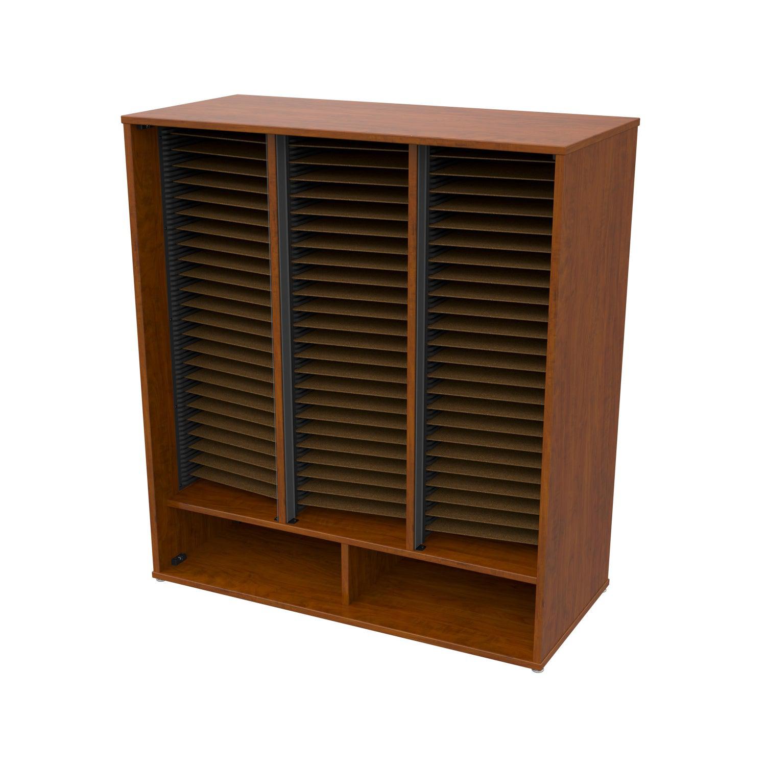 Bandstor™ 3 Compartment Band Folio Cabinet, 77 Shelves, No Door