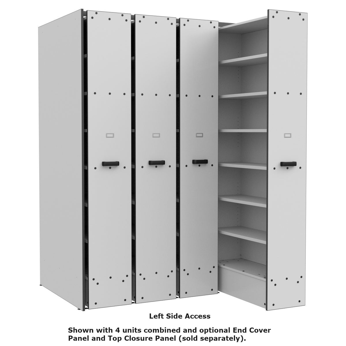 Bandstor™ High Density Music Library System, 19"W x 93"H x 44"D