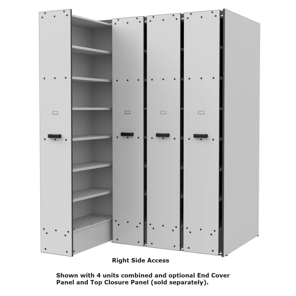 Bandstor™ High Density Music Library System, 19"W x 93"H x 44"D