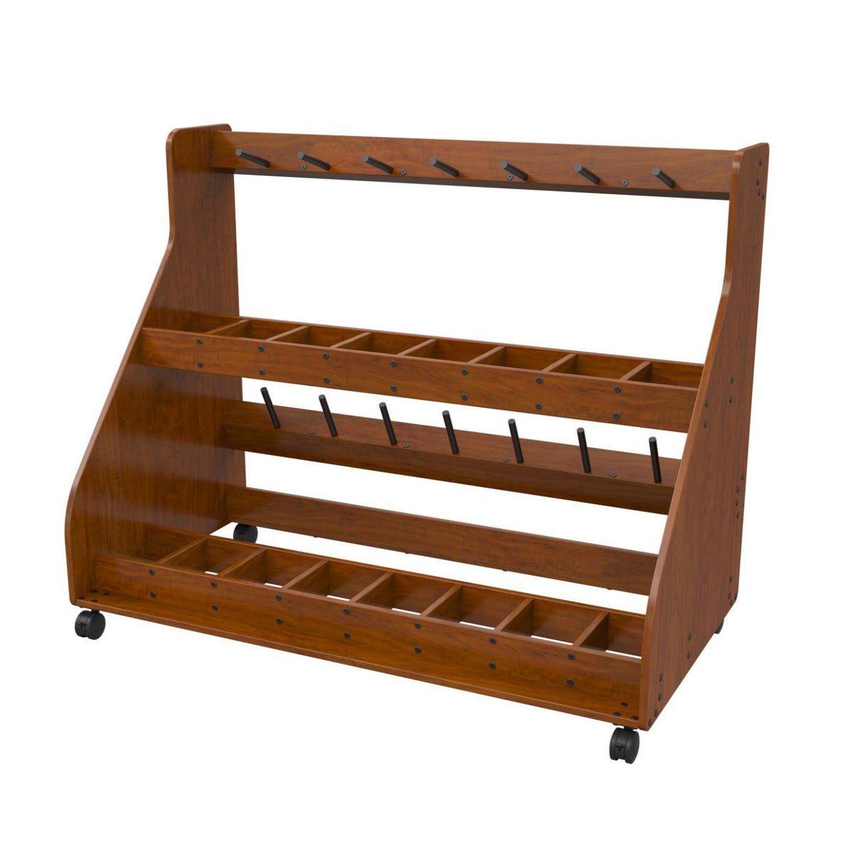 Bandstor™ Mobile Violin/Viola Rack, 62.5" W, Holds 16 Cased Units