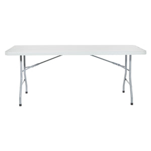 Resin Multipurpose Folding Table, 6' Rectangle