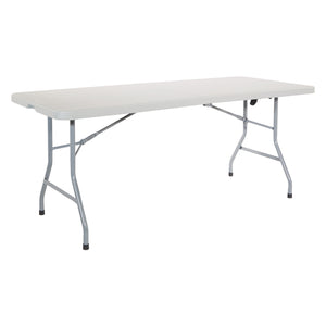 Resin Multipurpose Fold-in-Half Table, 6' Rectangle