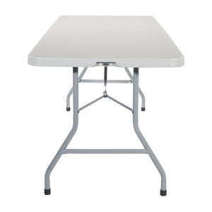 Resin Multipurpose Fold-in-Half Table, 6' Rectangle