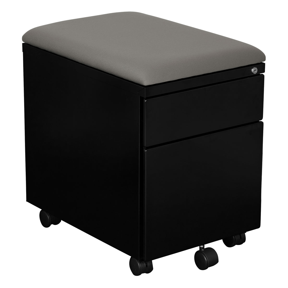 Mobile Box/File Pedestal with Padded Seat